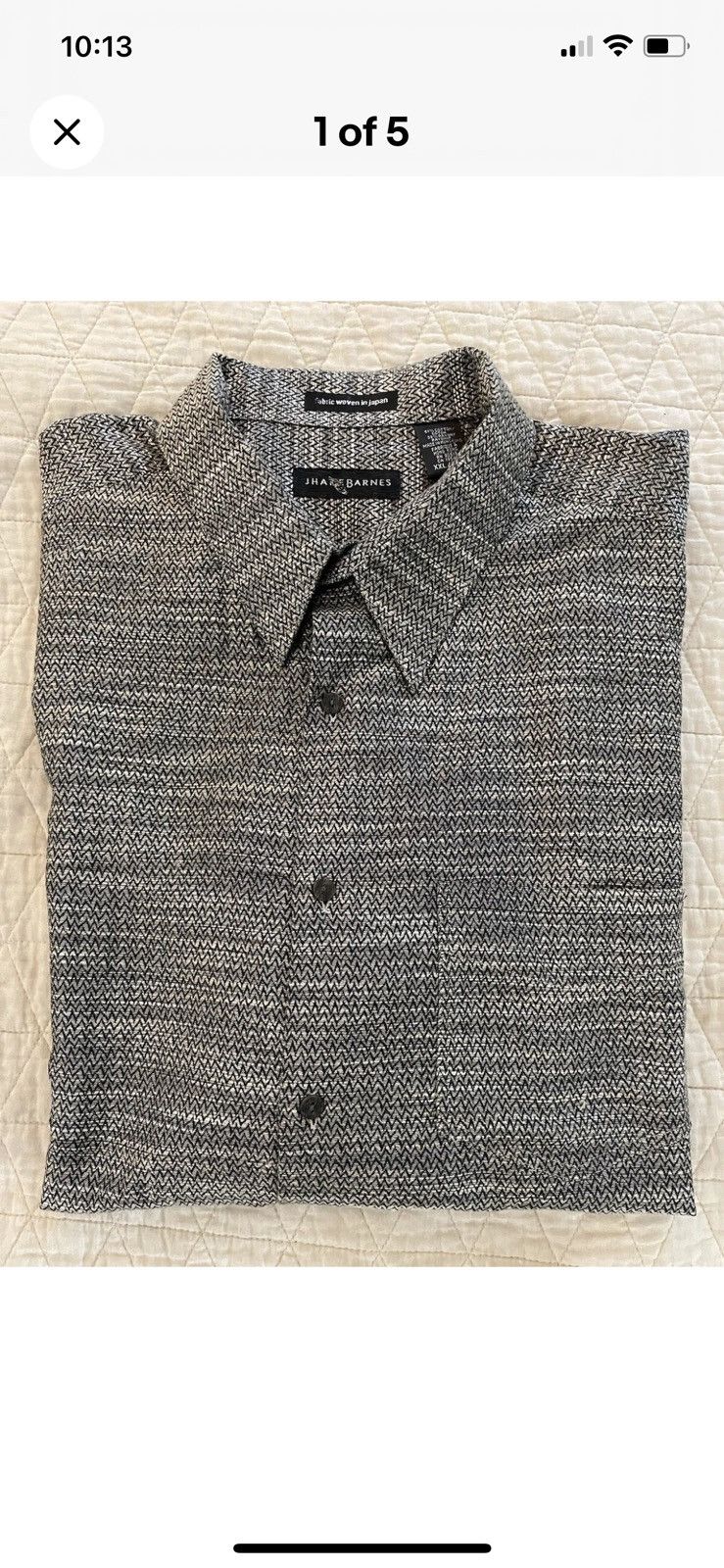 Japan Woven Chevron Stripe Shirt