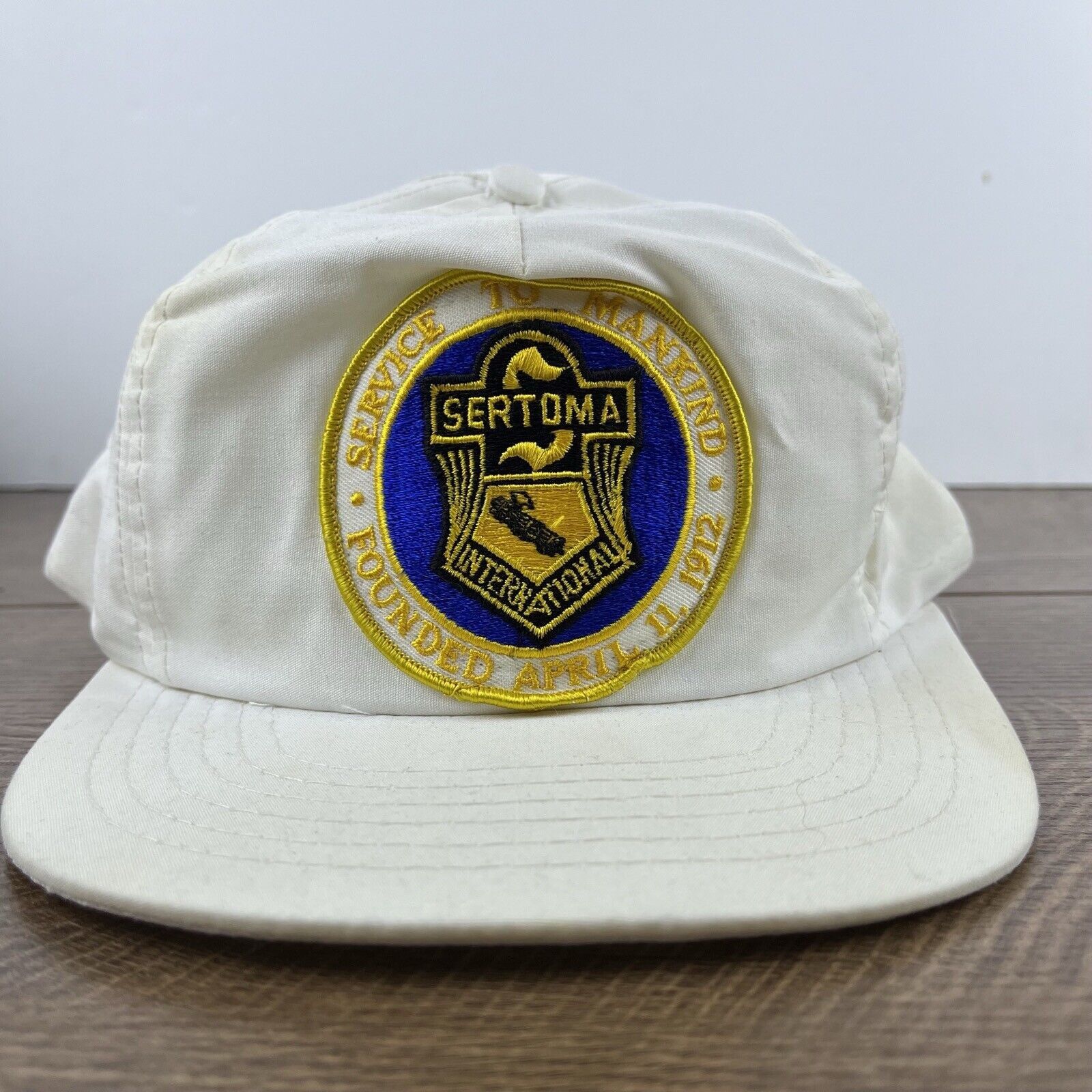 Other Sertoma International Snapback Hat White Hat Adjustable Whit Size ONE SIZE - 1 Thumbnail