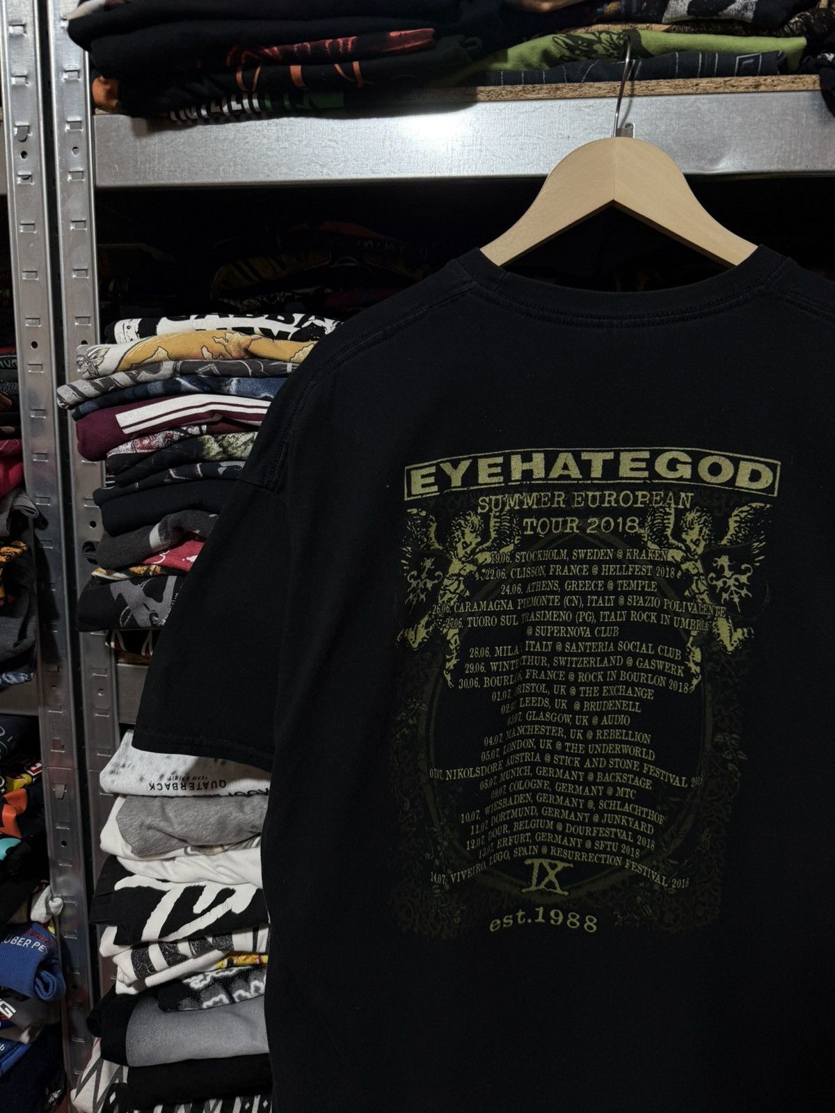 Vintage Vintage Eye Hate God Summer European Tour 2018 T-Shirt Size US XXL / EU 58 / 5 - 4 Thumbnail