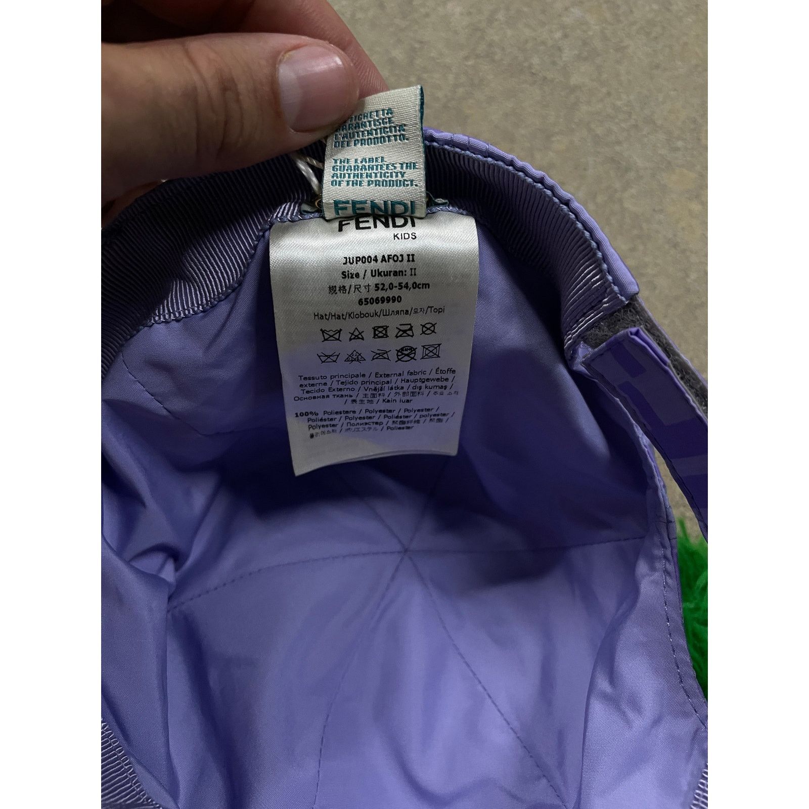 Fendi Fendi Cap Acai Kids OS New Size ONE SIZE - 3 Thumbnail