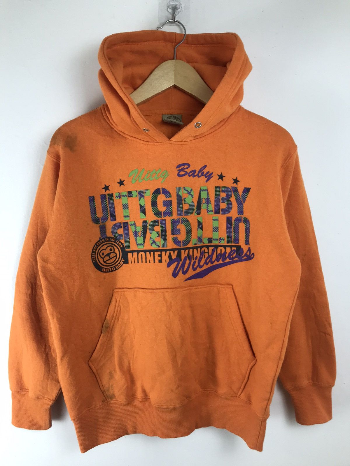 Japanese Brand × Vintage Japanese Vintage UITTG Baby Monkey Kingdom Wildness Hoodie Size US M / EU 48-50 / 2 - 1 Thumbnail