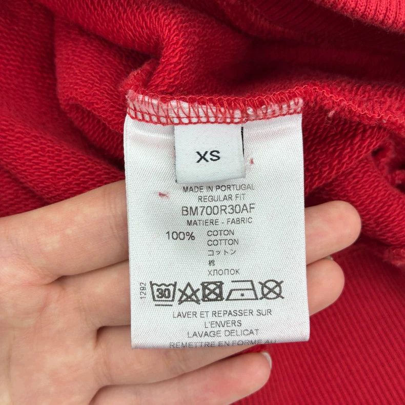 Givenchy Givenchy Red Hooded Letter Logo Printed Sweatshirt Size US XS / EU 42 / 0 - 5 Thumbnail