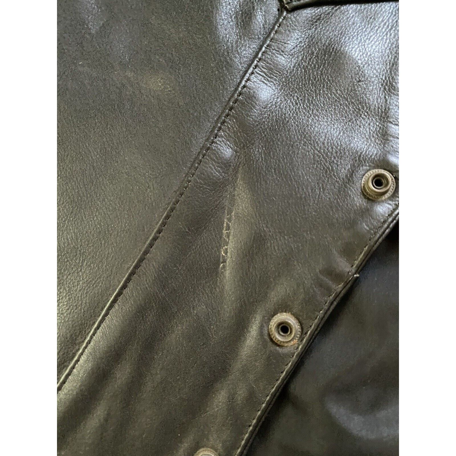 Other Vintage Diamond Leather Men’s Vest, Sz Xxl Black Early 80’s Size US XXL / EU 58 / 5 - 4 Thumbnail