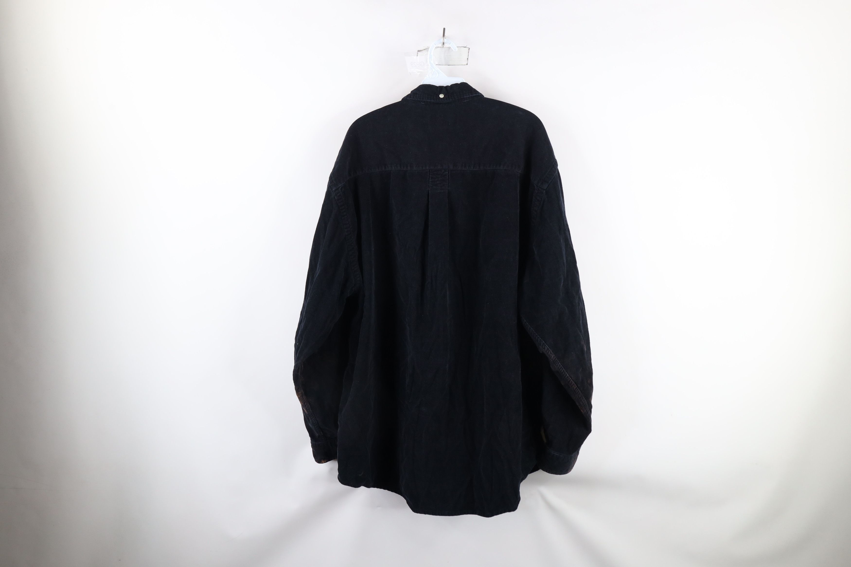 Eddie Bauer × Vintage Vintage 90s Eddie Bauer Collared Button Down Shirt Black Size US XL / EU 56 / 4 - 16 Thumbnail