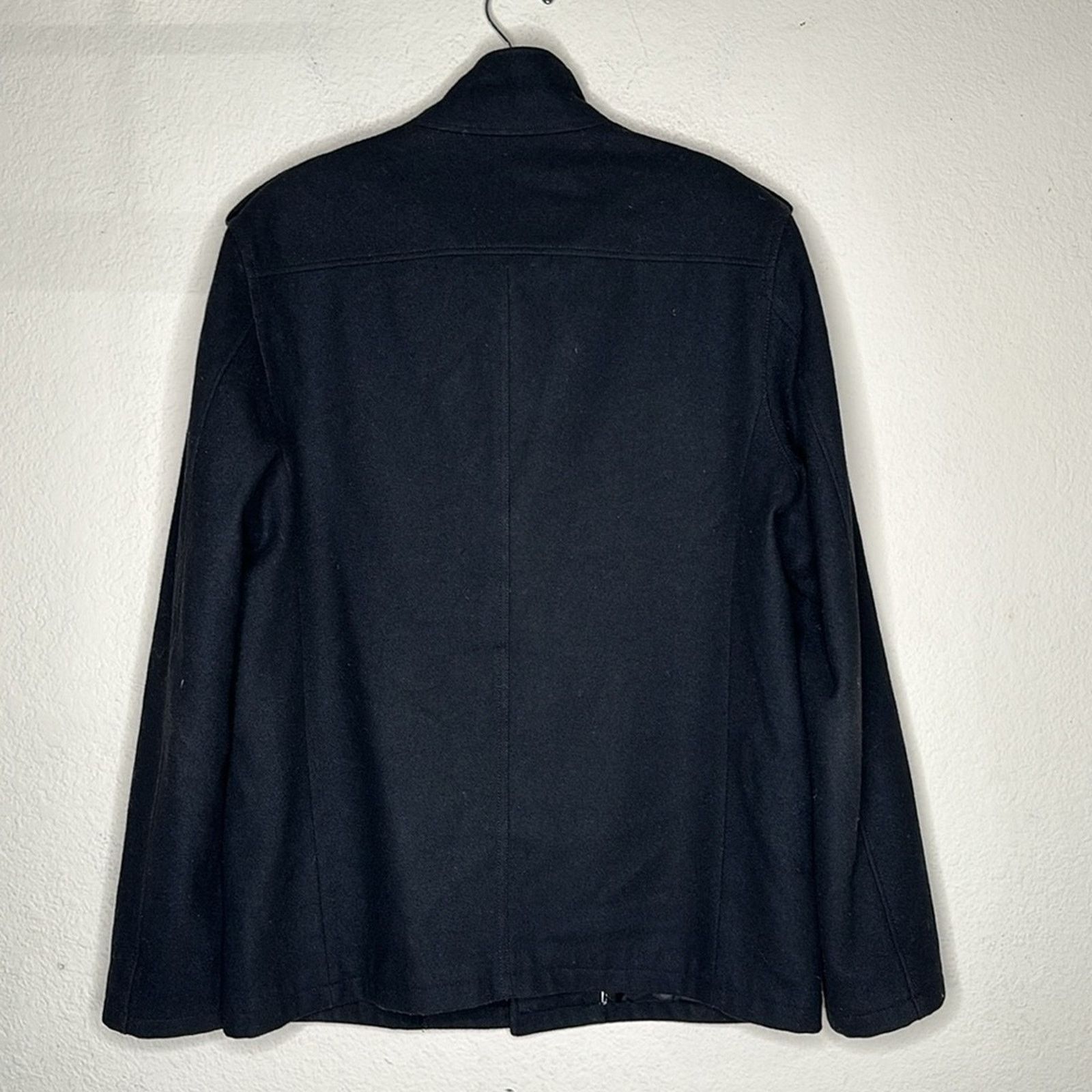 Ben Sherman Ben Sherman Wool Military Style Pea Coat Dark Gray (Black) L Size US L / EU 52-54 / 3 - 4 Thumbnail
