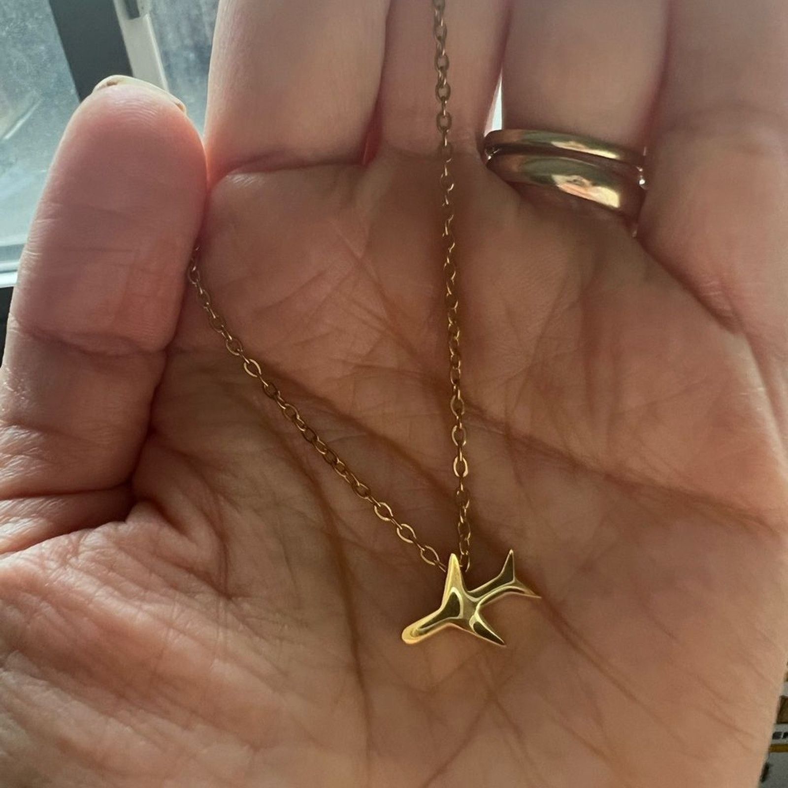 Other Dainty Airplane Necklace, Travel Necklace, Gold Plane Size ONE SIZE - 5 Thumbnail