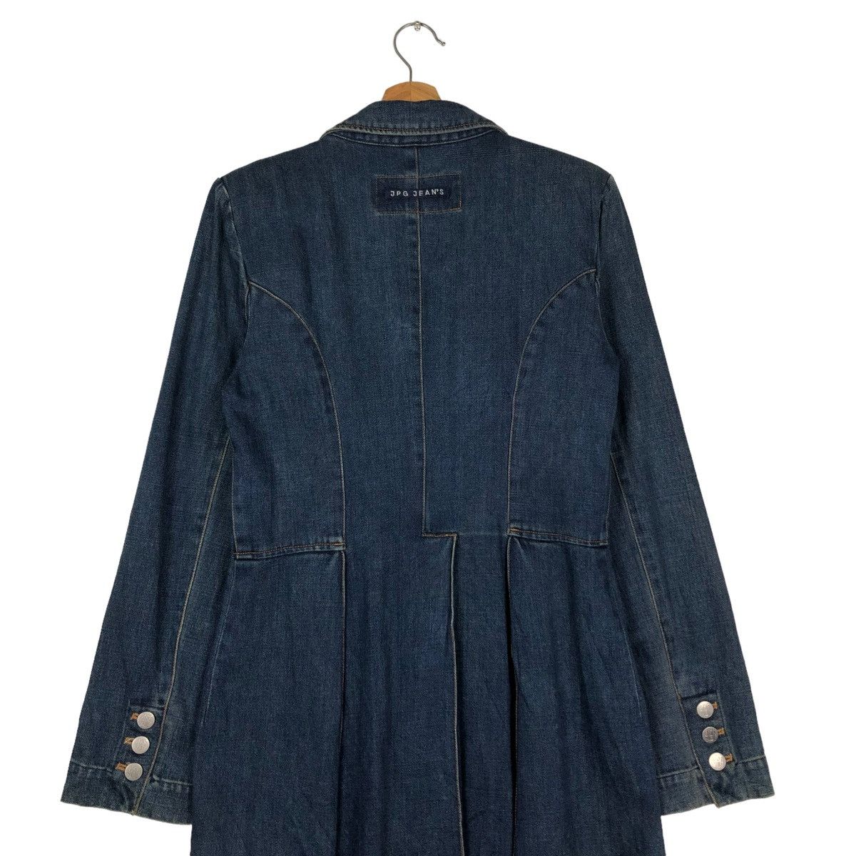 Jean Paul Gaultier 🔥VINTAGE JEAN PAUL GAULTIER LONG DENIM JACKET Size S / US 4 / IT 40 - 11 Thumbnail