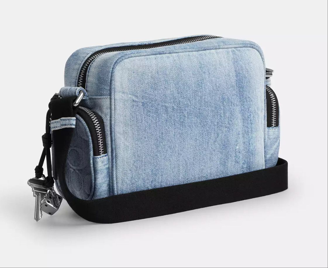 Coach Fletcher Crossbody Bag In Loved Signature Denim CEA06 Size ONE SIZE - 7 Thumbnail