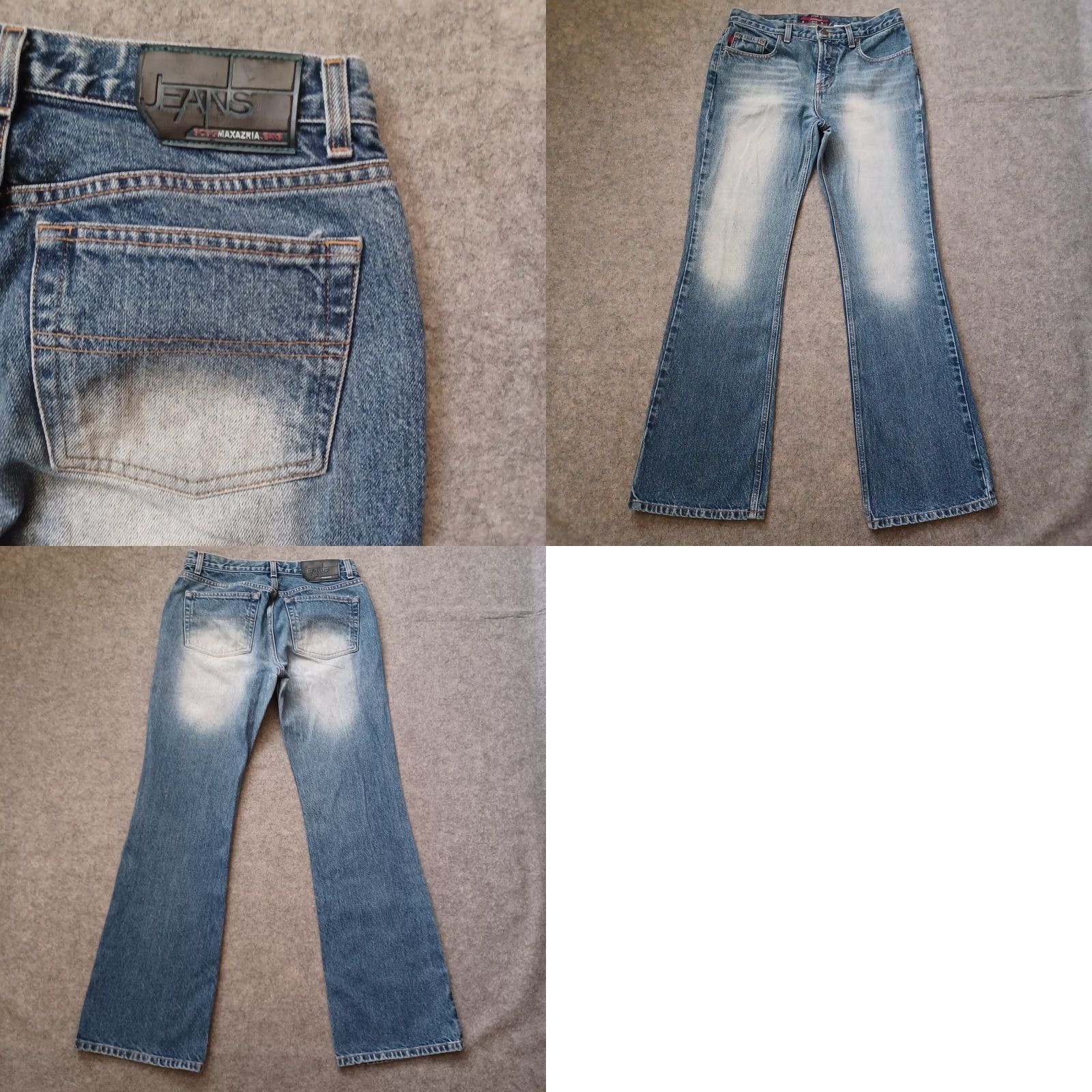 Bcbgmaxazria VINTAGE BCBGMAXAZRIA Jeans Womens 7/8R Denim Distressed Dark Wash Y2K Blue Jeans Women 30 Inseam 7/8R Bootcut Size 28" / US 6 / IT 42 - 9 Thumbnail