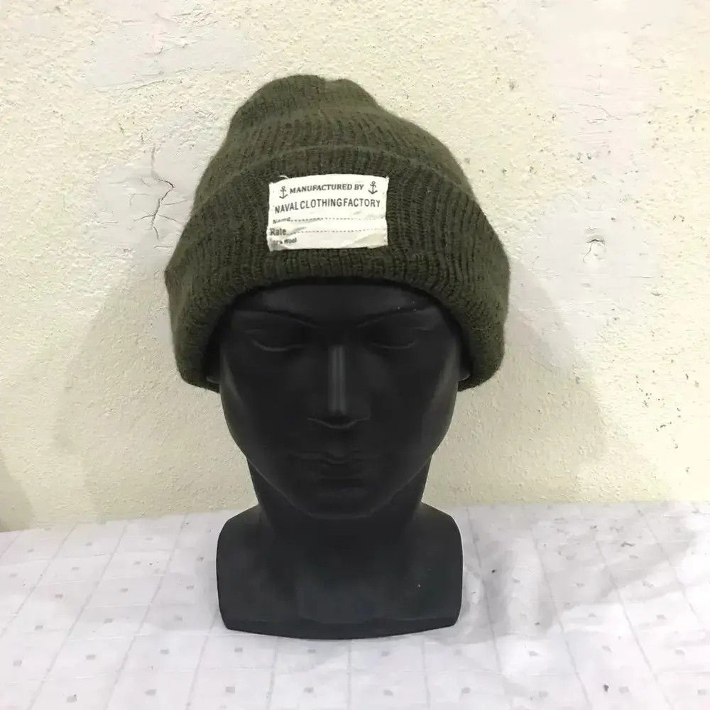 Vintage Military Style Beanie Hat Size ONE SIZE - 2 Thumbnail