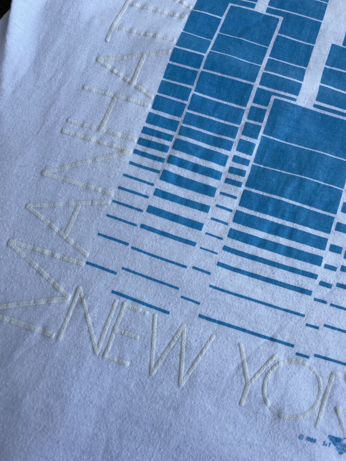 Hanes Hanes Vintage 1988 Single Stitch New York T-Shirt Size US M / EU 48-50 / 2 - 4 Thumbnail