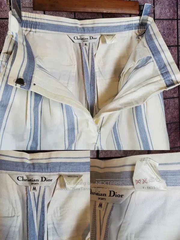 Dior Dior Summer White Cotton Casual Pants . Size 28" / US 6 / IT 42 - 4 Thumbnail