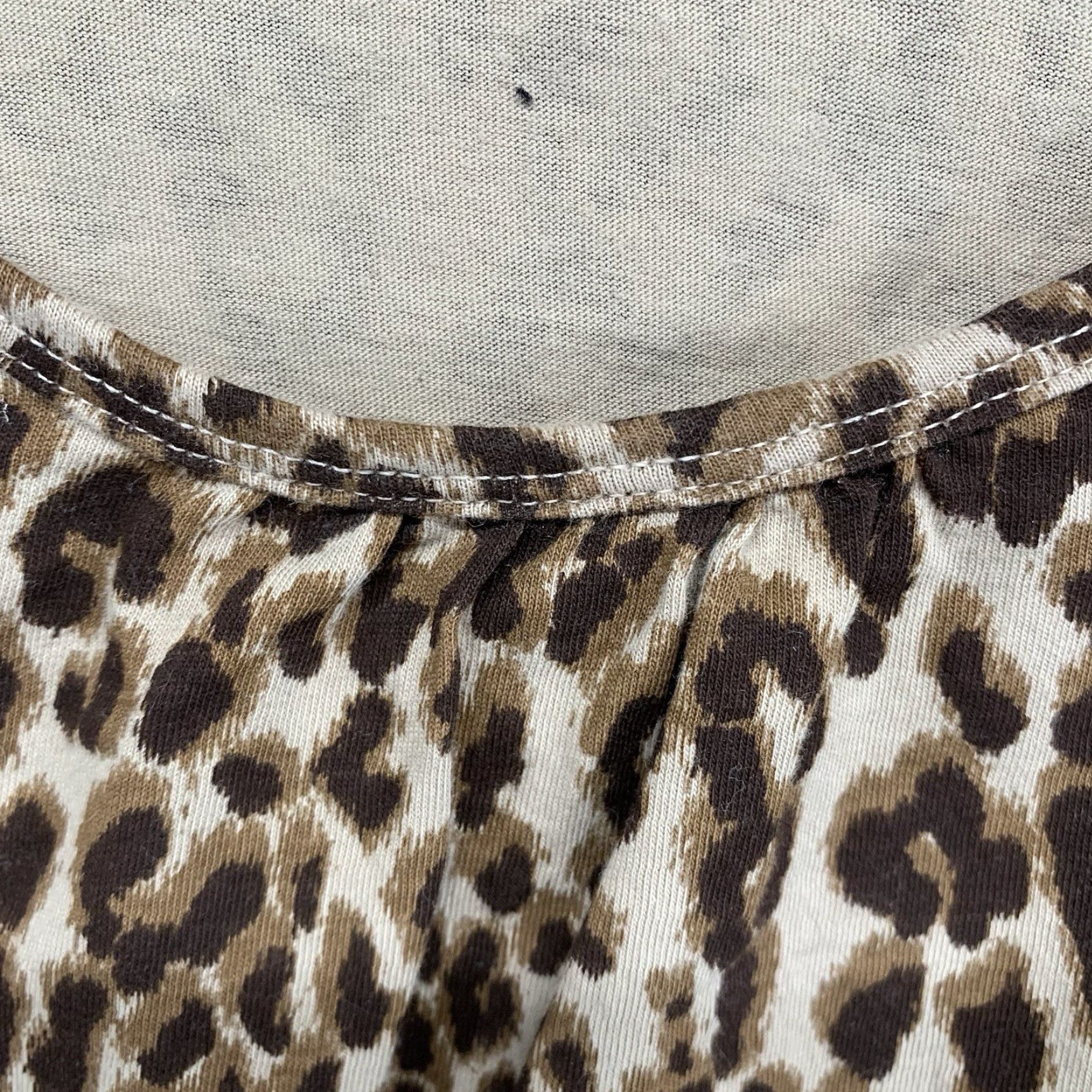 Vintage VINTAGE Just My Size Women’s Plus Size 3X T-Shirt All Over Animal Print Long Sleeve Casual Party Cotton Knit Size XXL / US 16-18 / IT 52-54 - 7 Thumbnail
