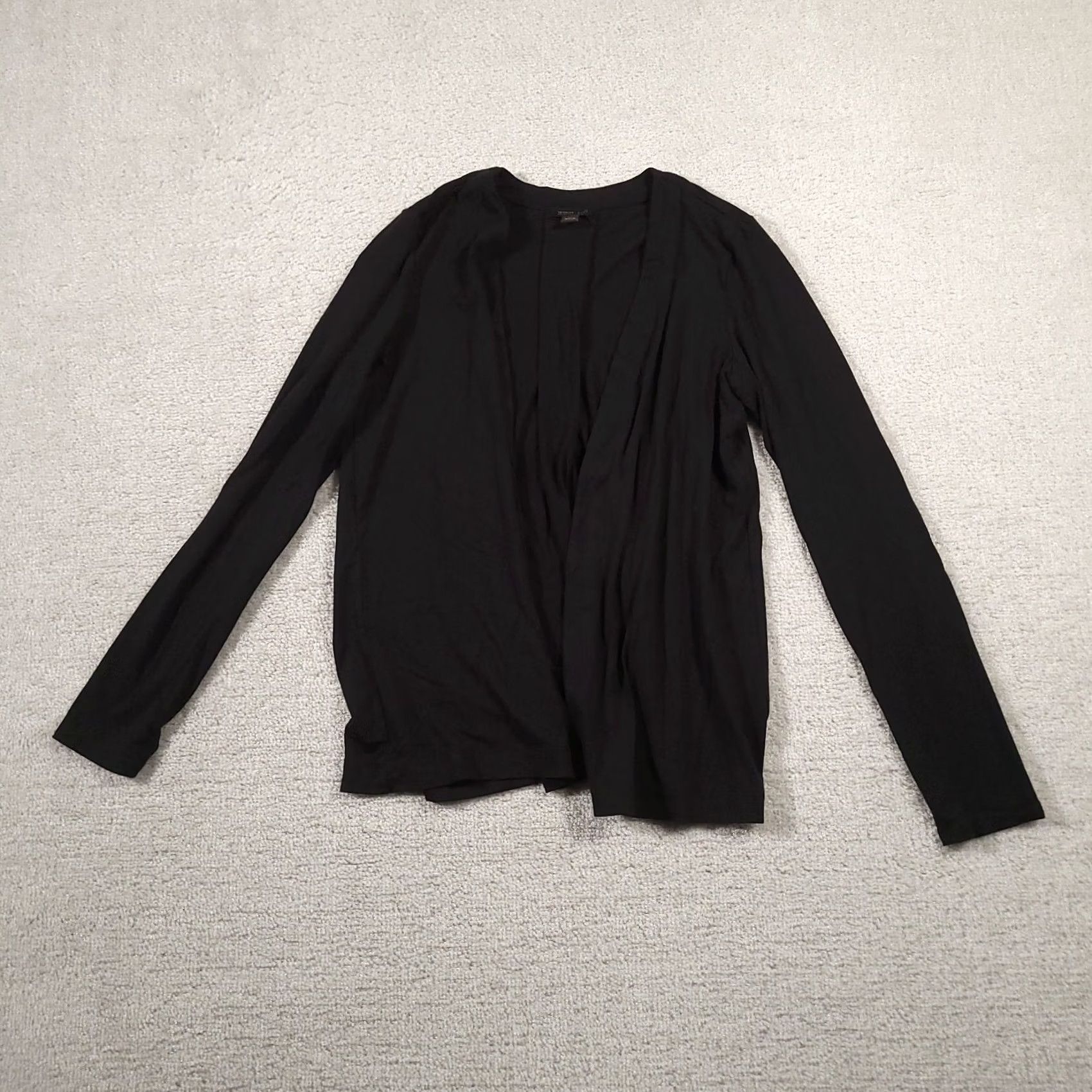 J. Jill VINTAGE J Jill Cardigan Shirt Womens XS Black 3/4 Sleeve Open Front Wearever Collection Stretchy Knit Casual Travel Business Size XS / US 0-2 / IT 36-38 - 2 Thumbnail