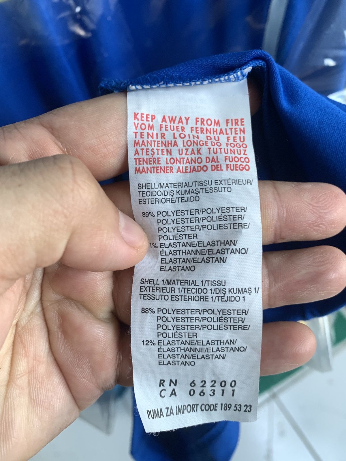 Puma Italy Home 2014 World Cup Soccer Jersey Rare Size US XXL / EU 58 / 5 - 7 Thumbnail
