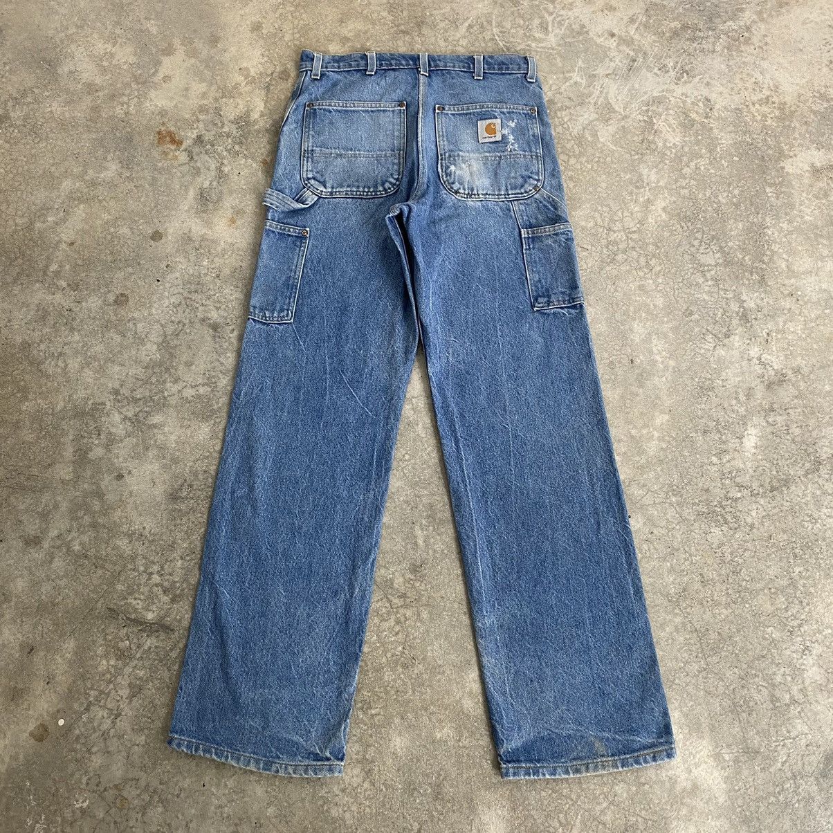 Carhartt Vintage Carhartt Faded Blue Carpenter Work Denim Jeans Size US 32 / EU 48 - 15 Thumbnail