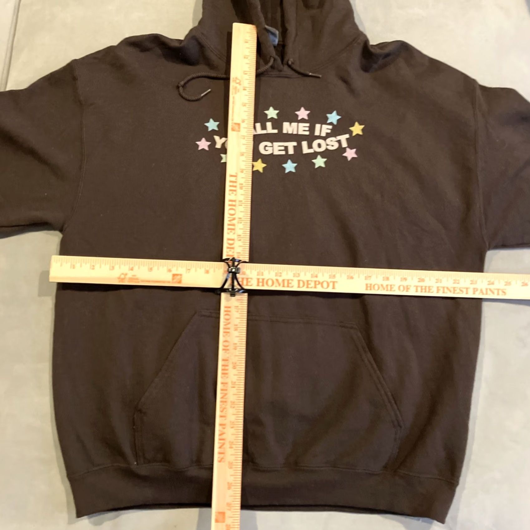 Gildan Gildan Hoodie Mens XL Brown Call Me If You Get Lost Tyler The Creator Graphic Print Pullover Hooded Size US XL / EU 56 / 4 - 4 Thumbnail