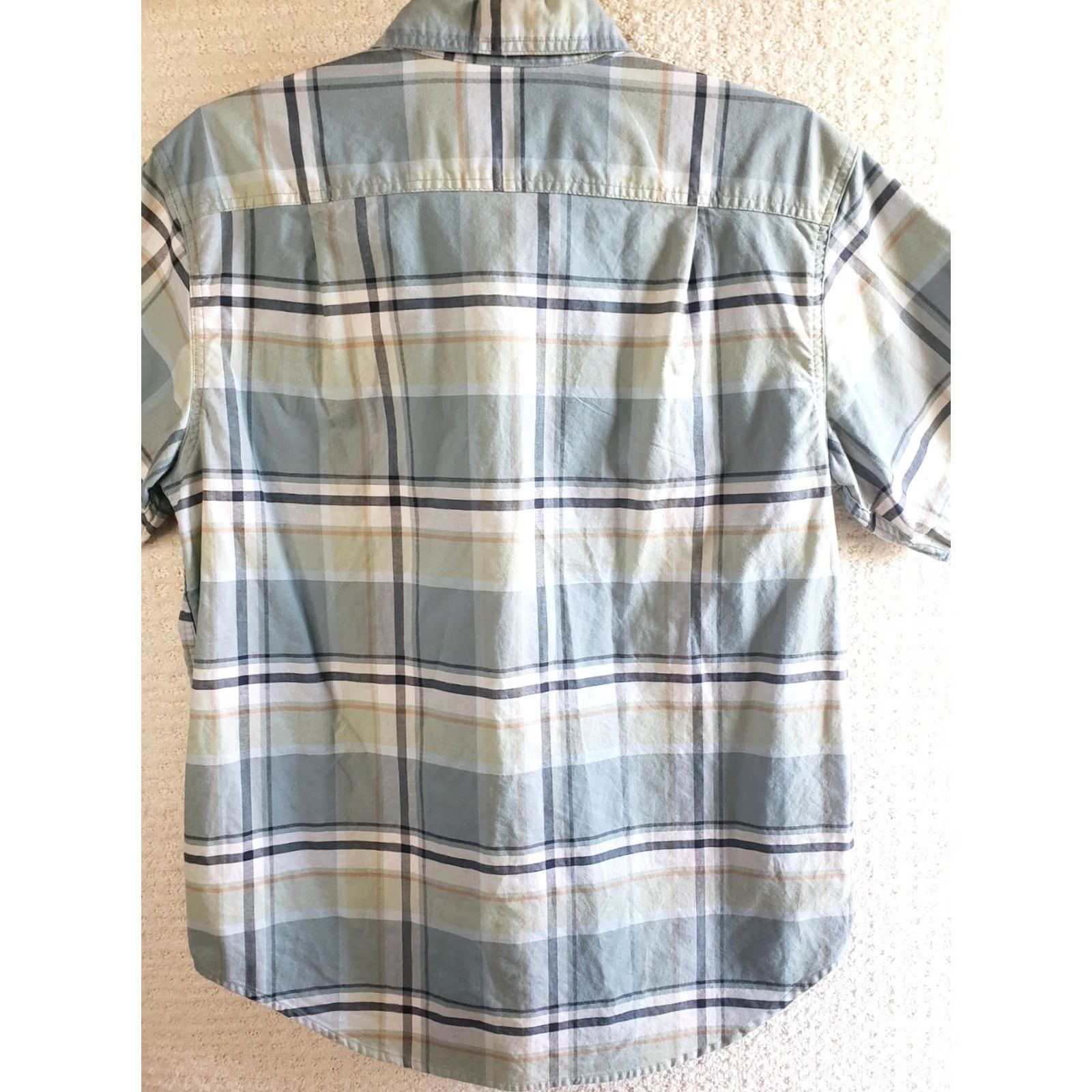 Vintage Ridgecut Toughwear Shirt Men L Green Blue Plaid Button Up Short Sleeve Size US L / EU 52-54 / 3 - 6 Thumbnail