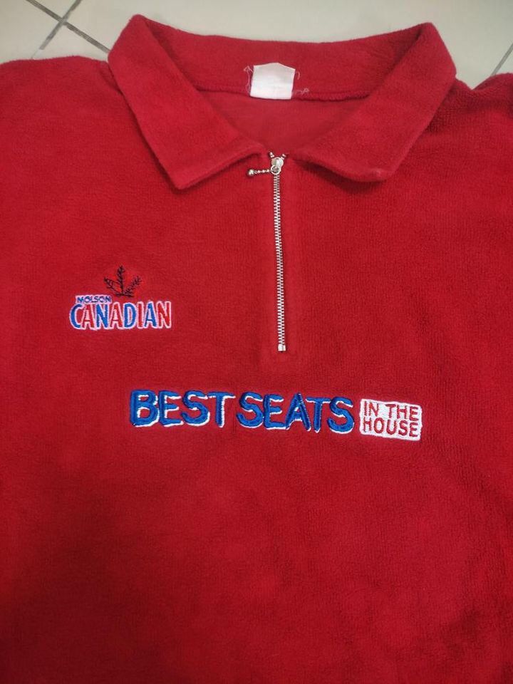 Vintage MOLSON CANADIAN VINTAGE MASTERCARD CUP MEMORIAL HALF ZIPPER Size US XL / EU 56 / 4 - 2 Thumbnail