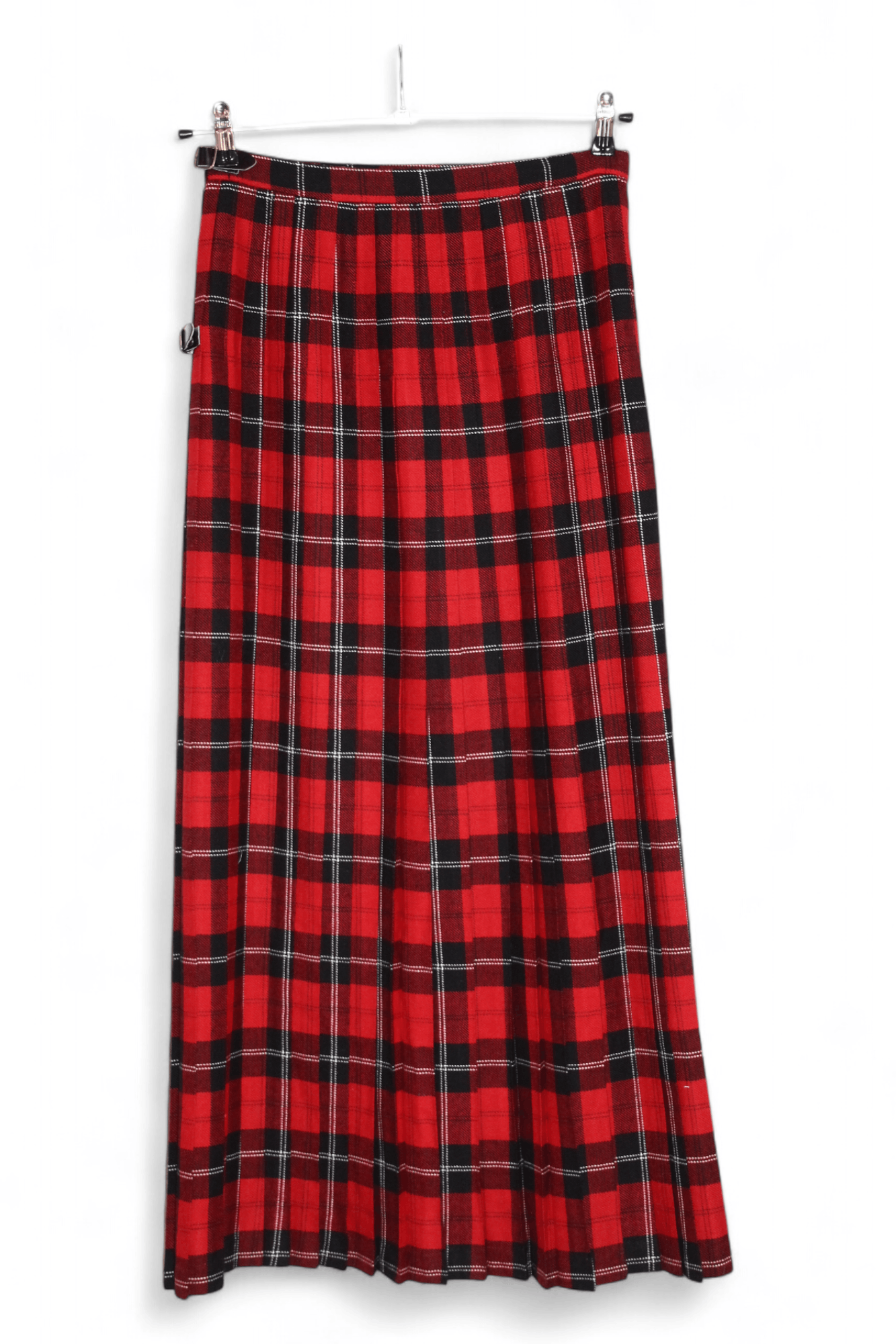 Johnstons Of Elgin VTG🔥80's Moffat Weavers Scotland Classic Tartan Wrap Kilt Size US 30 / EU 46 - 16 Thumbnail