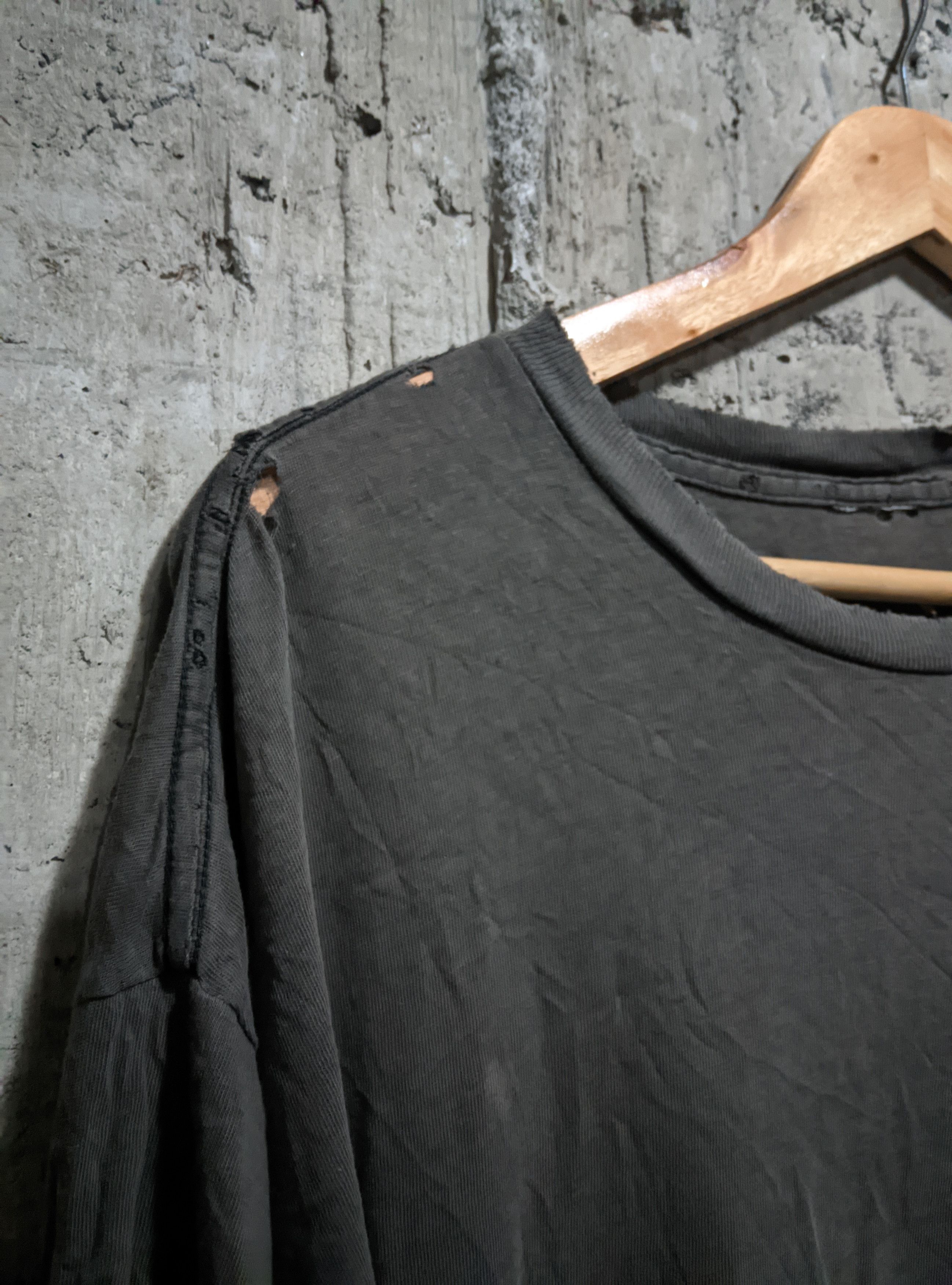 Vintage Vintage 90s destroyed thrashed faded blank erd Size US XL / EU 56 / 4 - 6 Thumbnail