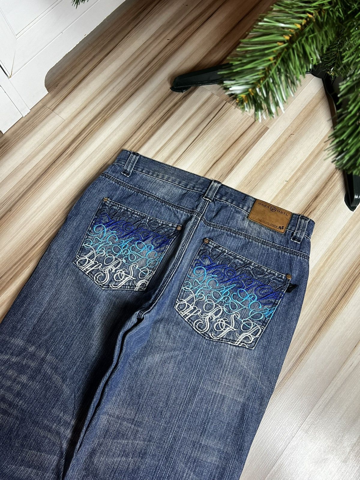 NASA × Vintage nasa hustla baggy jeans fade haft Size US 34 / EU 50 - 7 Thumbnail