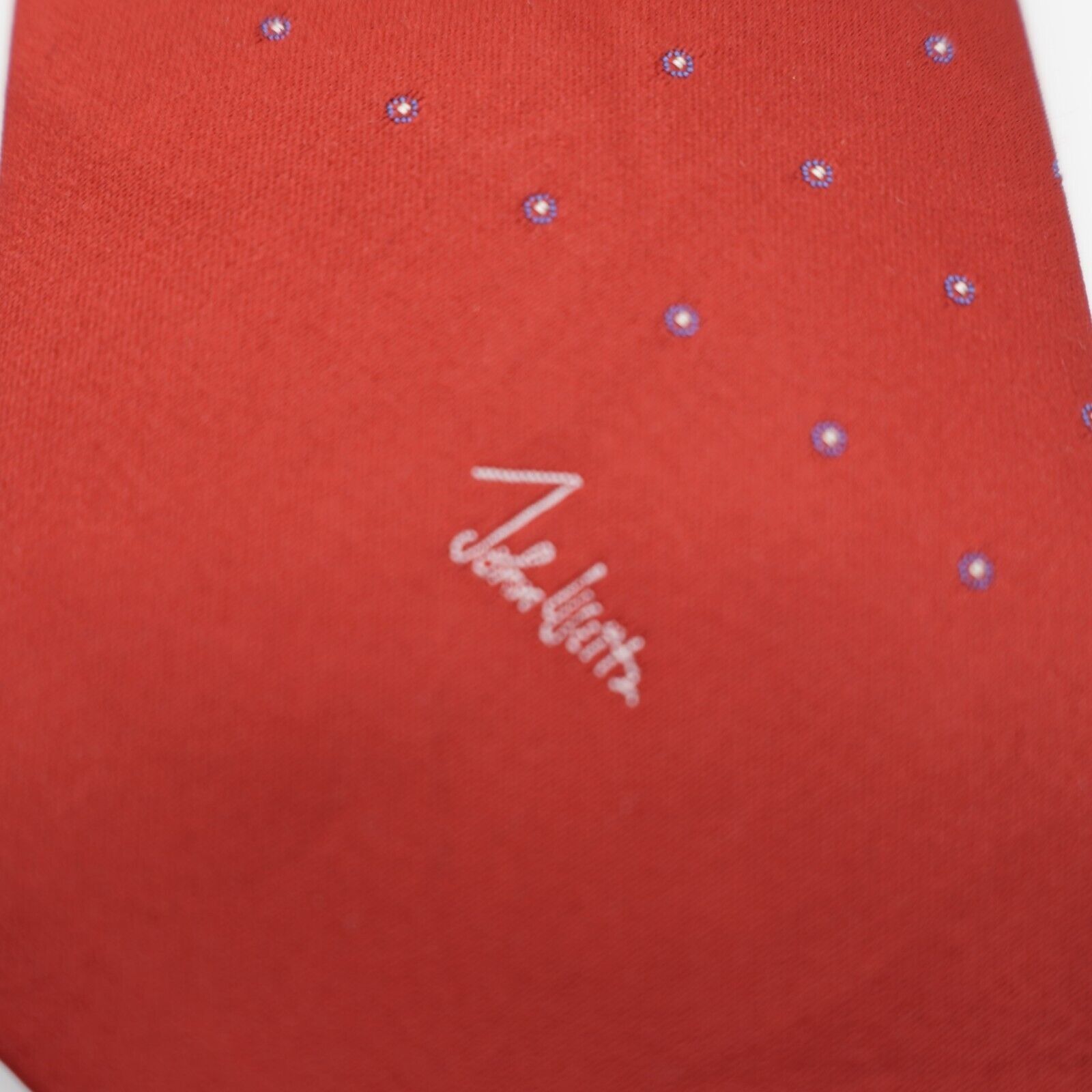 John Weitz John Weitz Signature Red Woven Silk Blend Tie Short Size ONE SIZE - 2 Thumbnail