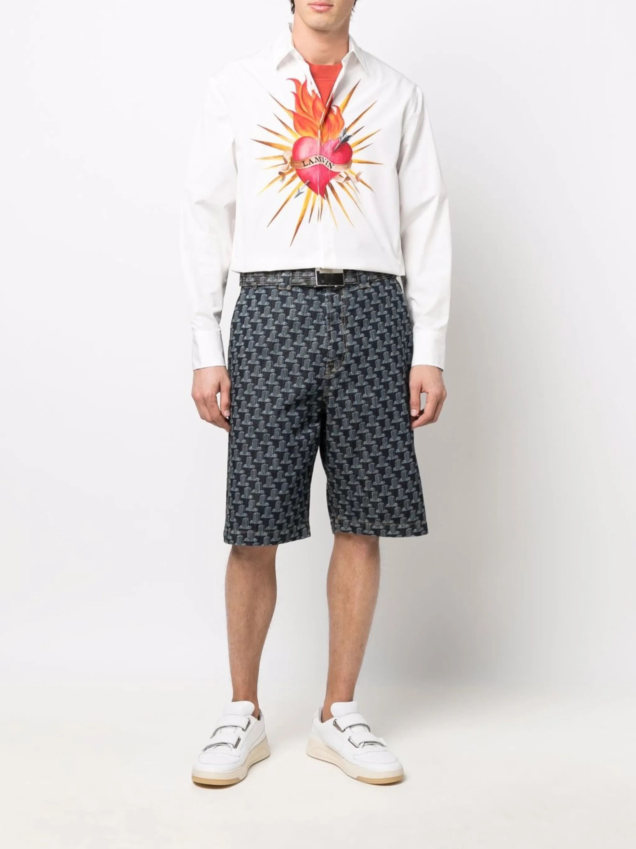 Helmut Lang o1y0125 Denim Short in Multicolor Size US 28 / EU 44 - 5 Thumbnail
