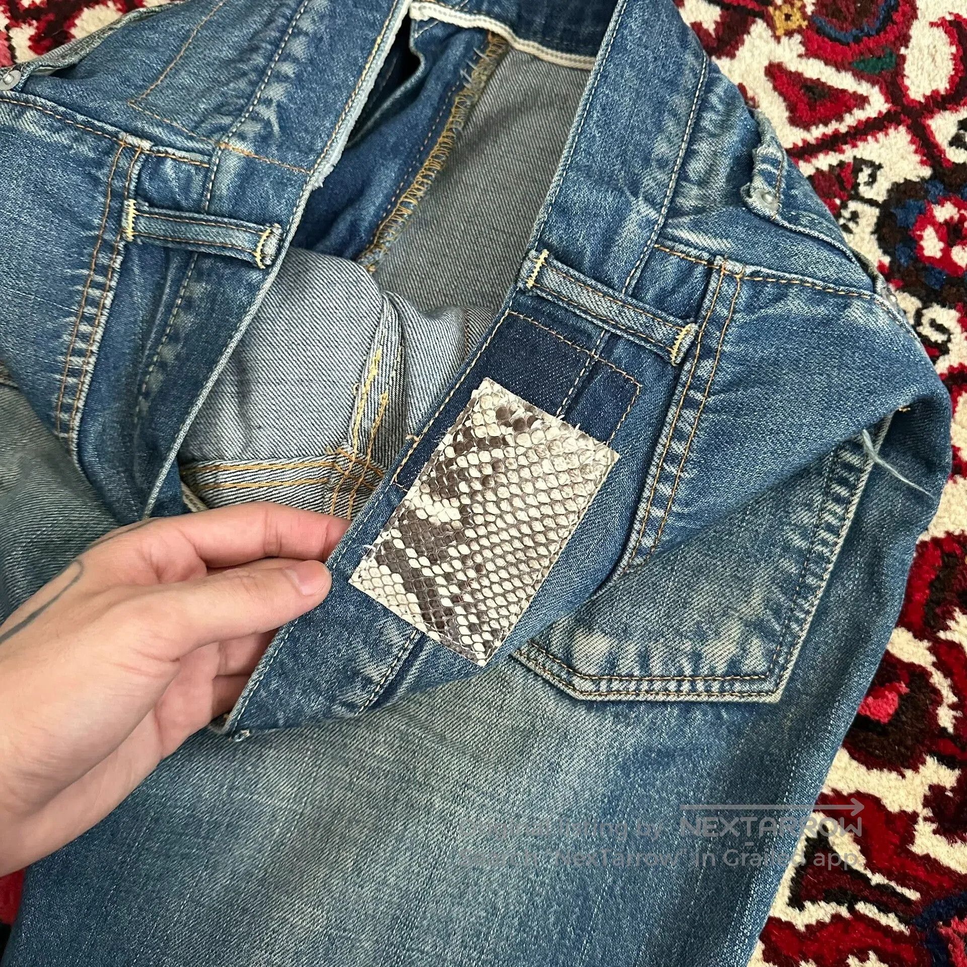 Visvim visvim 03d5 Yellow Mud Washed Jeans. Size US 32 / EU 48 - 6 Thumbnail
