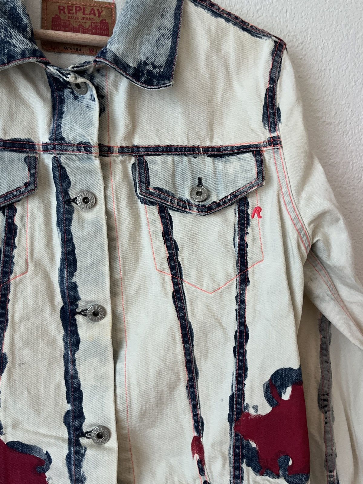 Replay Y2K Replay denim jacket RARE S/M Size M / US 6-8 / IT 42-44 - 4 Thumbnail