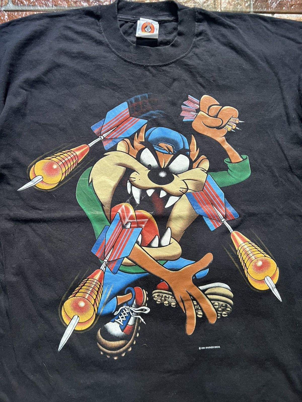 Vintage Vintage 90s Taz Looney Tunes Shirt Size US XL / EU 56 / 4 - 3 Thumbnail