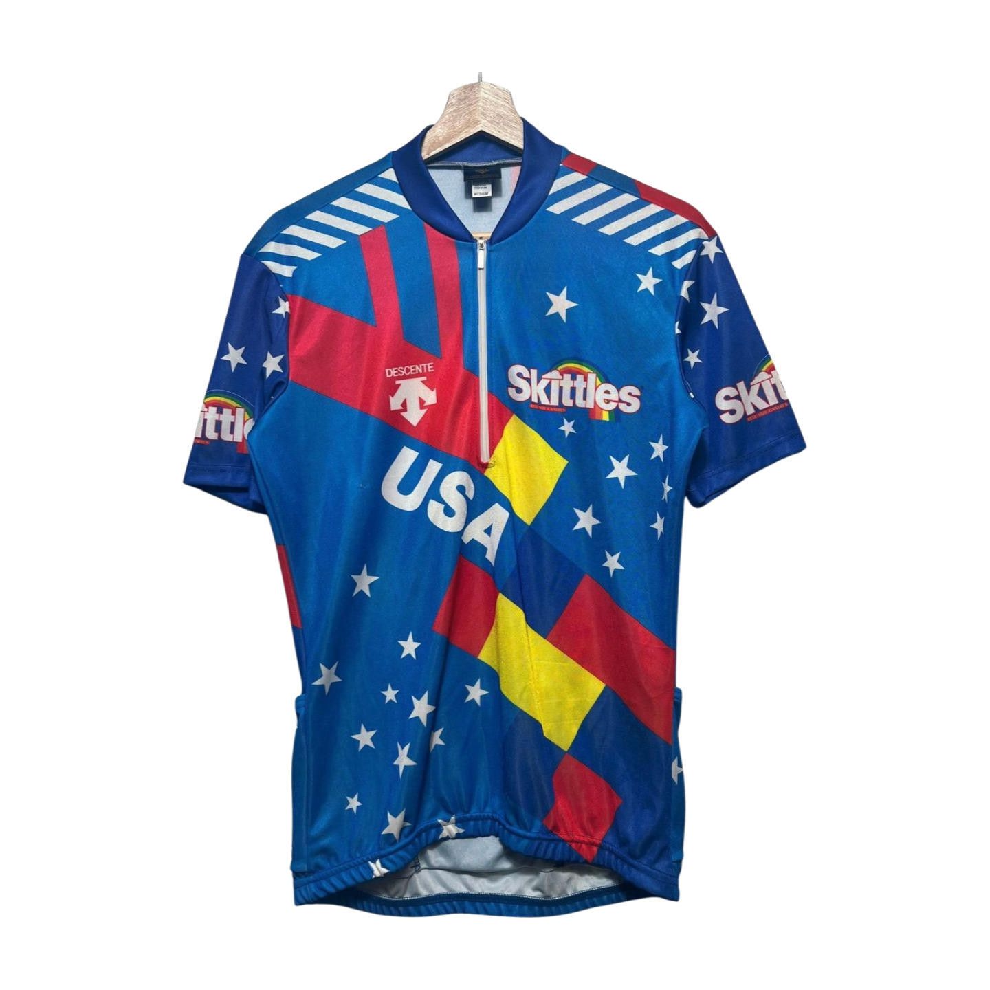 Descente × Vintage Vintage 1992 Team USA Descente Skittles Cycling Jersey M Size ONE SIZE - 2 Thumbnail