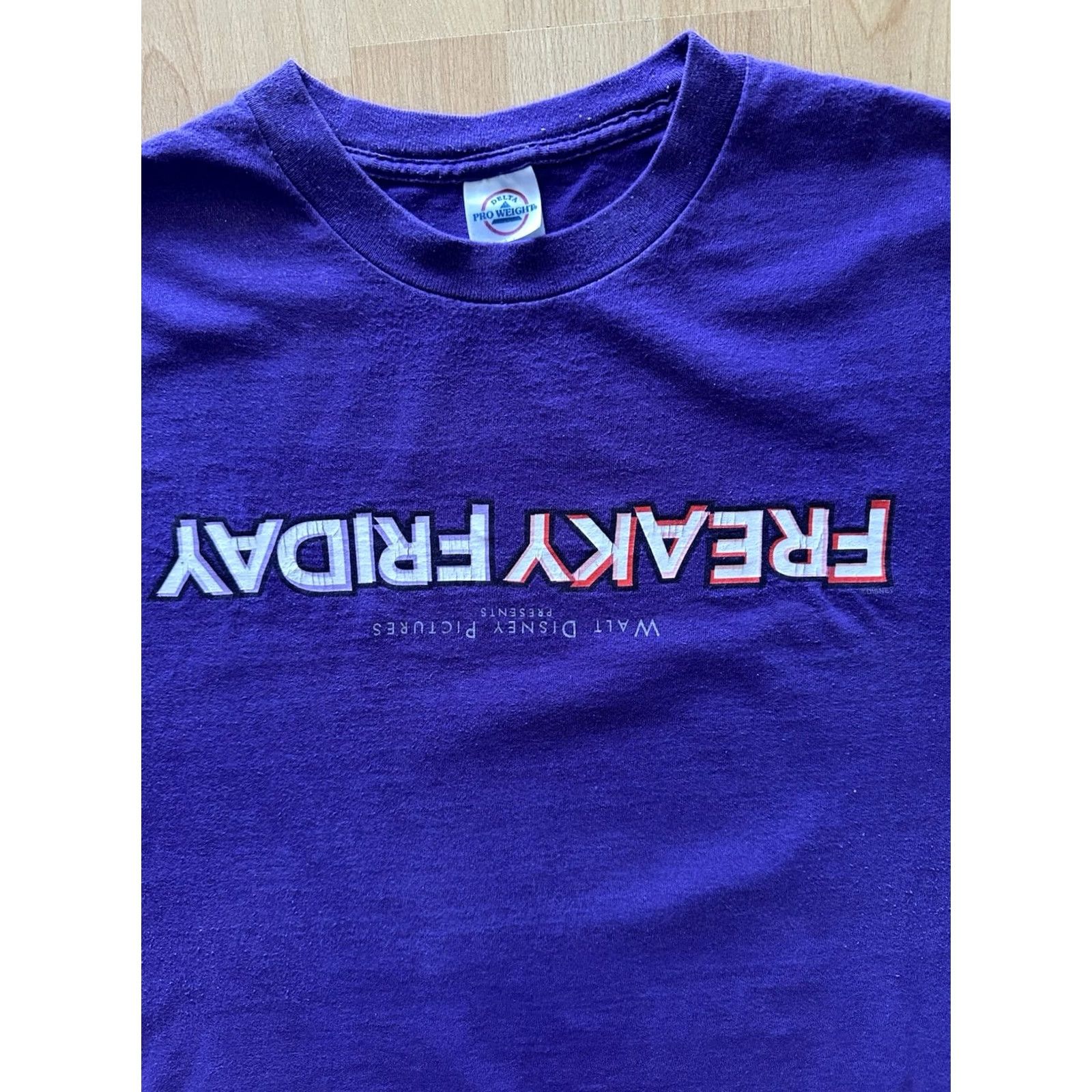 Delta VINTAGE Y2K Freaky Friday Movie Promo Tee Lindsey Lohan Walt Disney Purple XL Shirt Mens" Size US XL / EU 56 / 4 - 2 Thumbnail