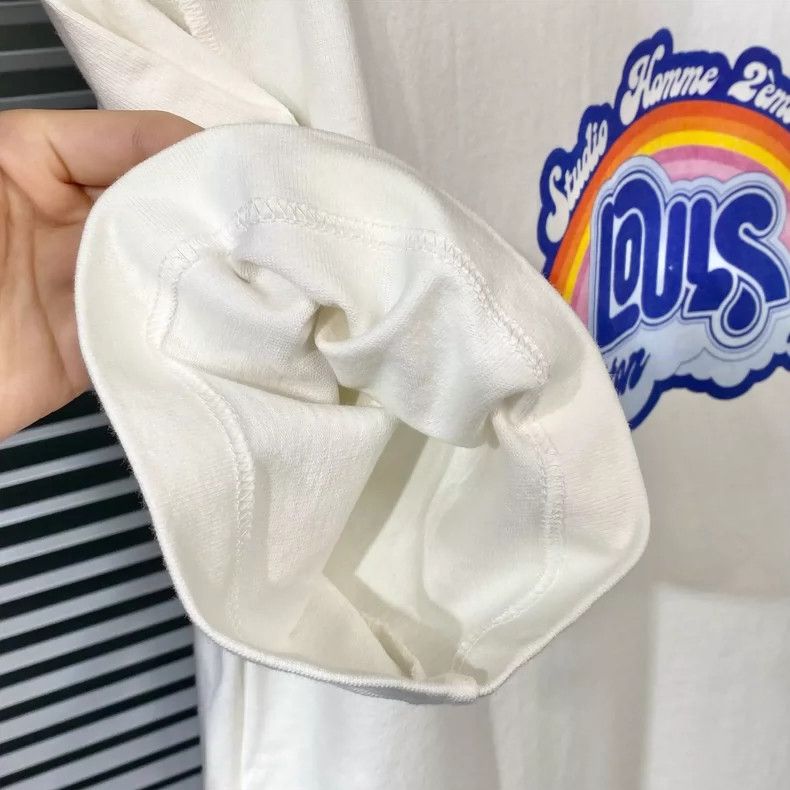 Louis Vuitton LOUIS VUITTON Clouds rainbow letters printed logo short sle Size US L / EU 52-54 / 3 - 4 Thumbnail