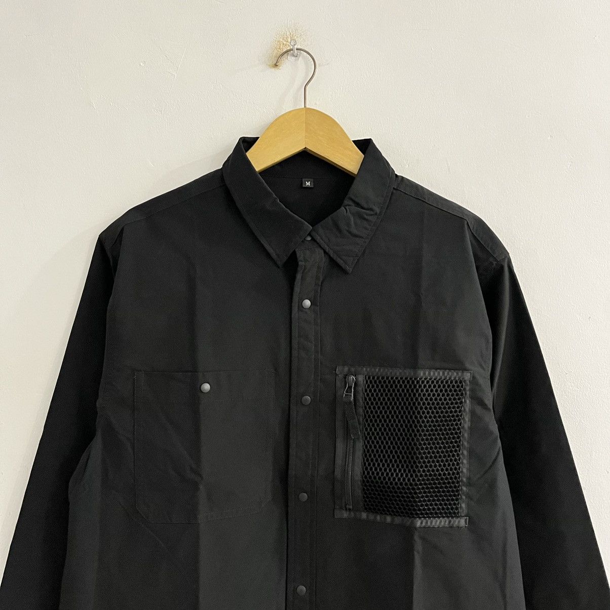 Japanese Brand Nylon Button Up Shirt Size US M / EU 48-50 / 2 - 2 Thumbnail