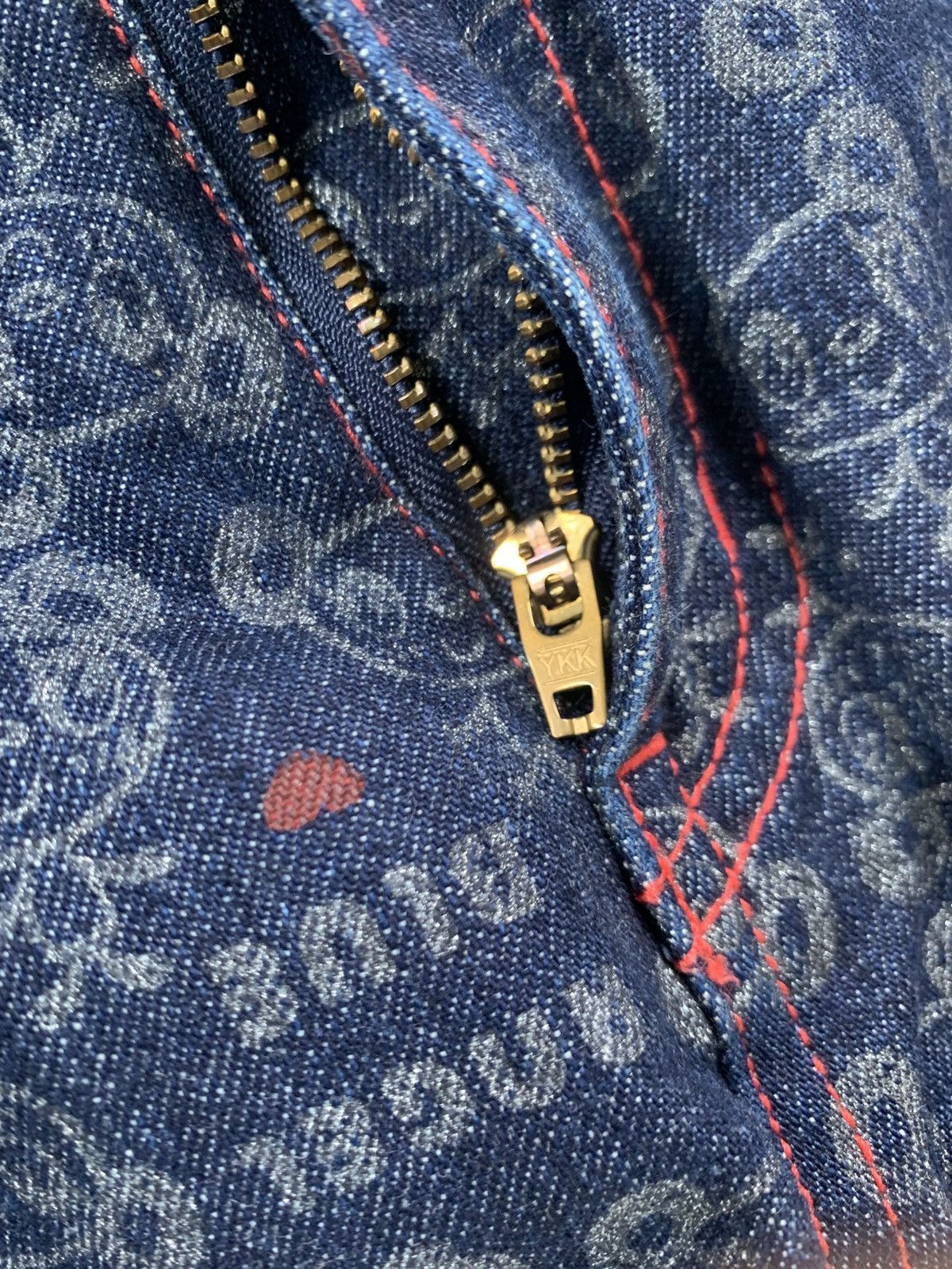 Angel Blue Y2k 2000s Angel blue japanese brand full print jeans rare Size 28" / US 6 / IT 42 - 8 Thumbnail