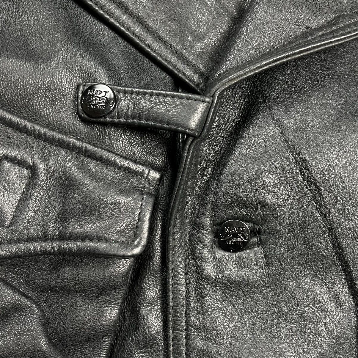Boneville Vintage Boneville Navy Arctic multi pocket leather jacket Size US M / EU 48-50 / 2 - 9 Thumbnail