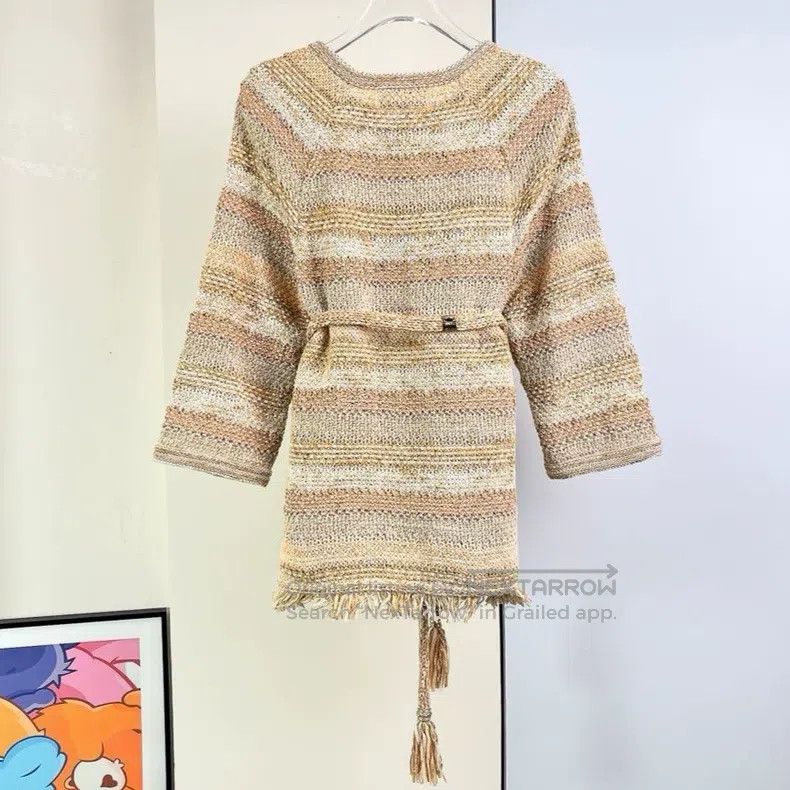 Chanel Chanel 18C Greek Series Mixed Colour Braided Tassel Cardig Size XS / US 0-2 / IT 36-38 - 2 Thumbnail