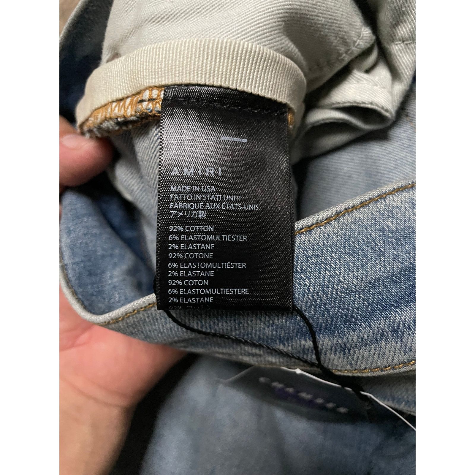 Amiri Amiri Jeans Light Wash Desert Camo Patchwork 38 Used Size US 38 / EU 54 - 5 Thumbnail