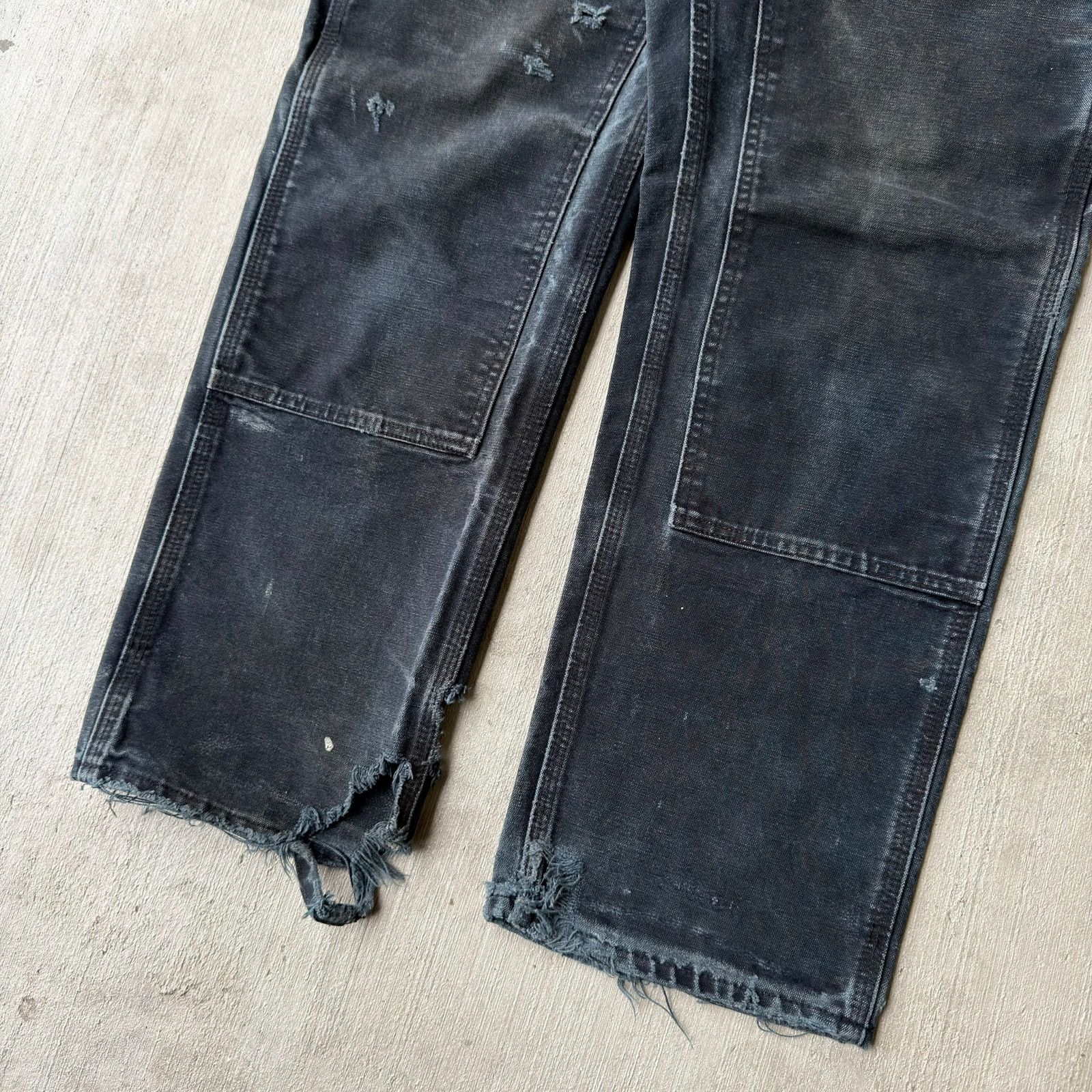 Carhartt × Vintage Carhartt faded black double knee work wear carpenter pants Size US 28 / EU 44 - 3 Thumbnail