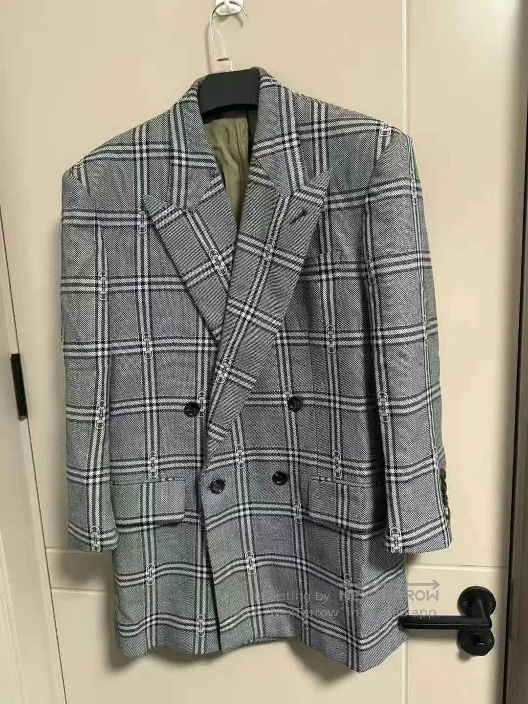 gucci ss24 plaid double.