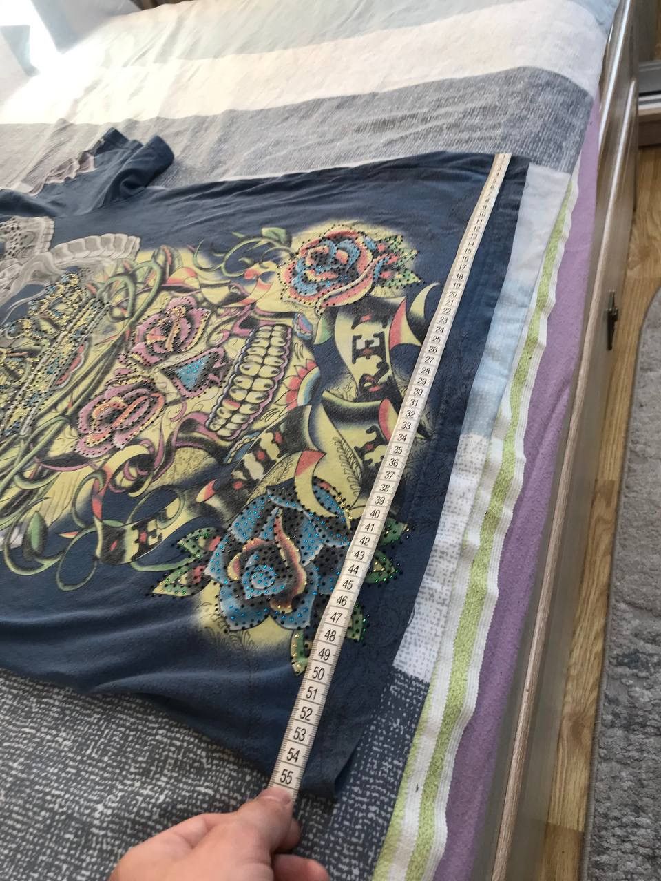 Christian Audigier 🔥 Christian Audigier Ed Hardy Skulls Y2K T Shirt Hearts Size US L / EU 52-54 / 3 - 14 Thumbnail