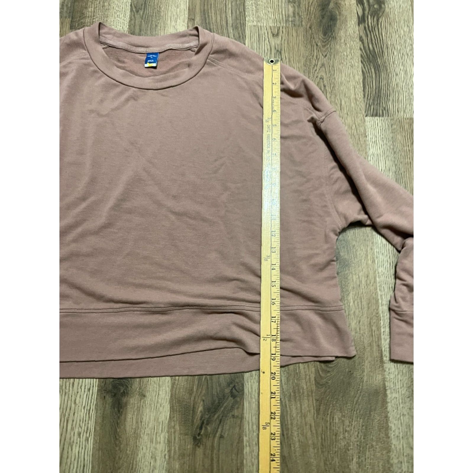 Old Navy Old Navy Shirt Women's XL Brown Long Sleeve French Terry Live In Size XL / US 12-14 / IT 48-50 - 6 Thumbnail