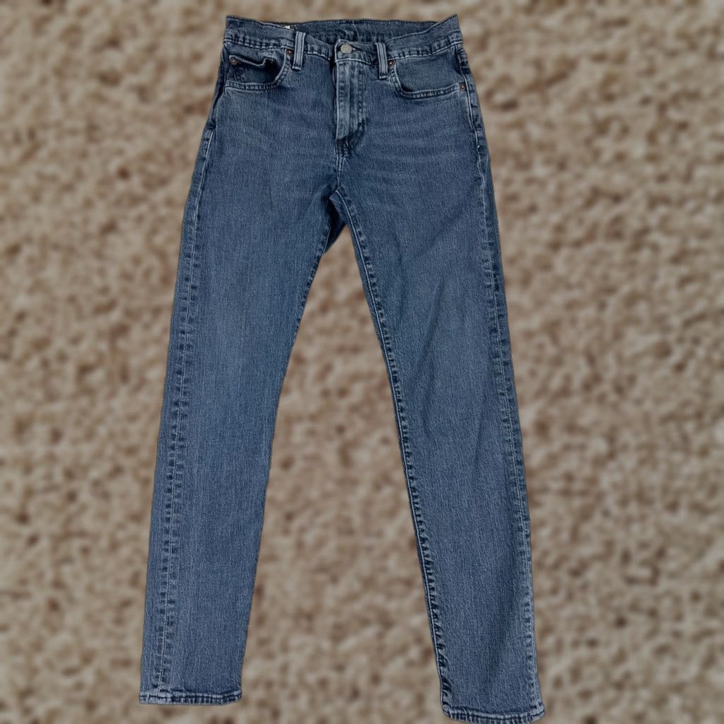 Levi's Levi's Jeans Men Slim 29 Blue Denim 502 Straight 5-Pocket Cotton Blend Regular Waist 28x28 Vintage No N/A Size US 29 - 1 Thumbnail