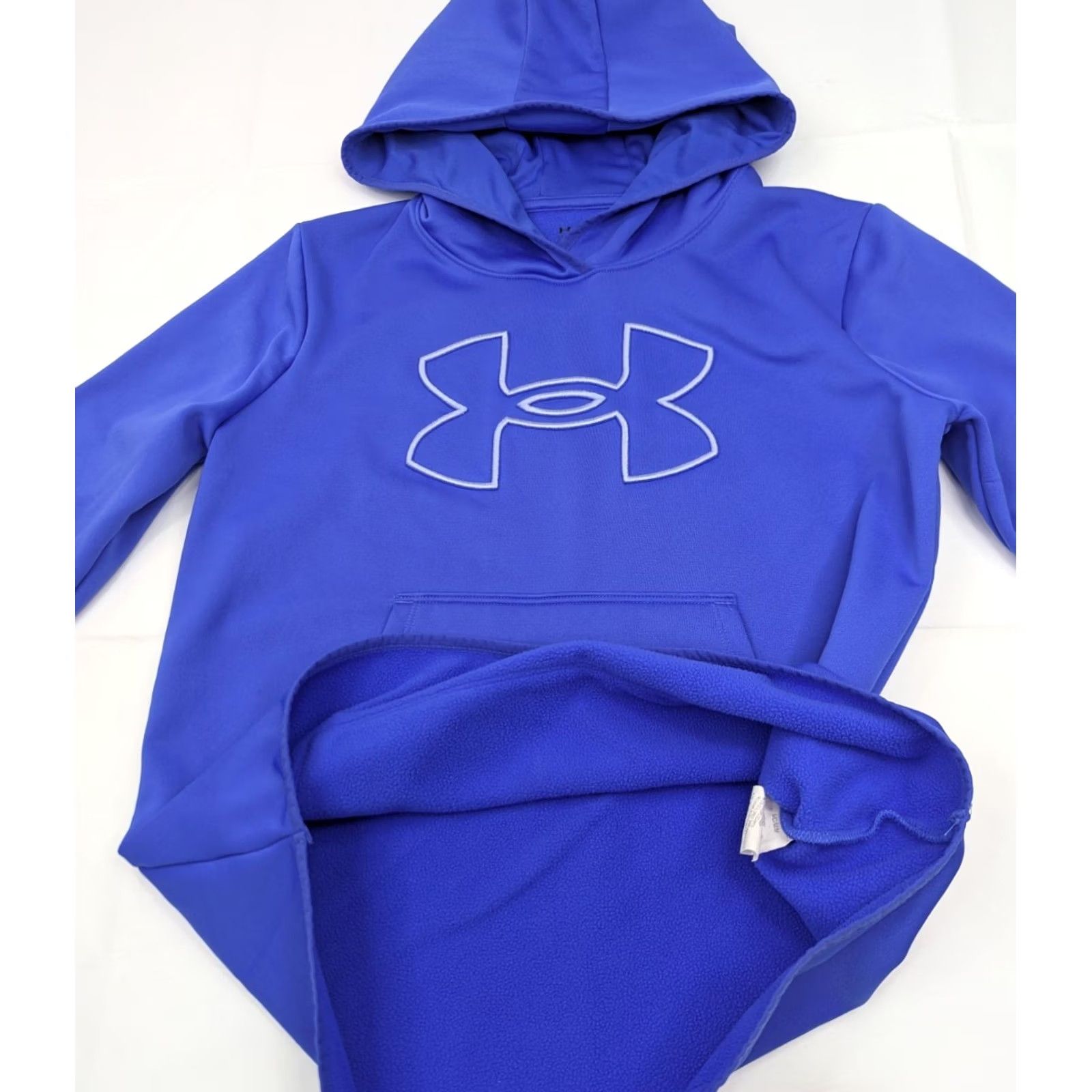 Under Armour Under Armour Big Logo Hoodie Women M Blue Pullover Loose Activewear Size M / US 6-8 / IT 42-44 - 3 Thumbnail