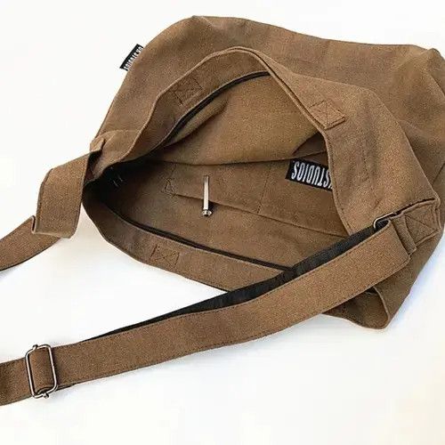 VIBE Graphic print canvas shoulder bag messenger bag y2k Size ONE SIZE - 5 Thumbnail