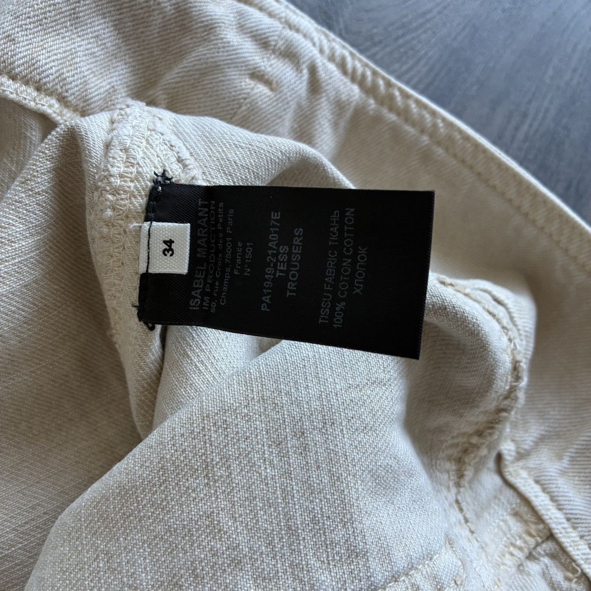 Isabel Marant Etoile Isabel Marant ÉTOILE Tess Boyfriend Beige Denim Pants Size 26" / US 2 / IT 38 - 6 Thumbnail