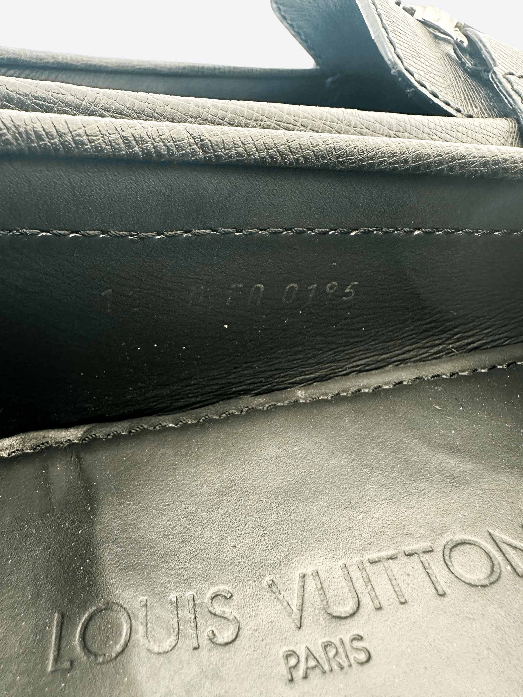 Louis Vuitton Louis Vuitton Dark Navy Logo Loafers Size US 11 / EU 44 - 8 Thumbnail