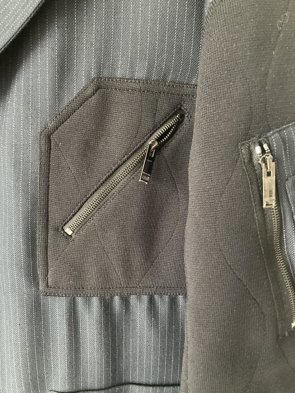 Valentino Shadow Stripe Zip Pocket Shirt Jacket Size US M / EU 48-50 / 2 - 2 Thumbnail