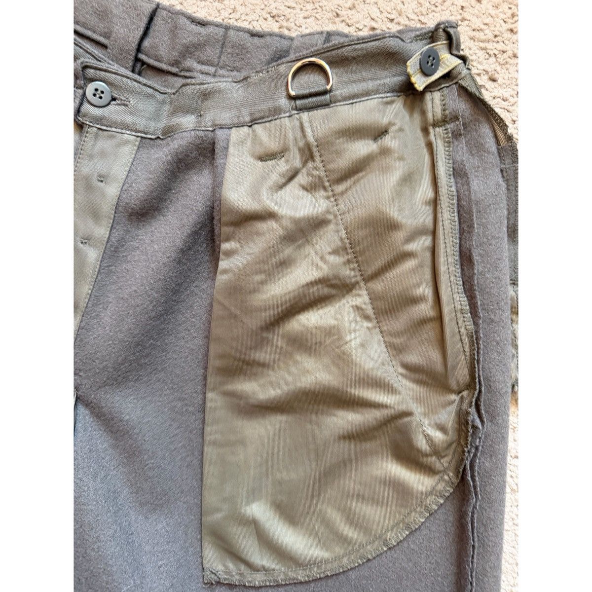 Vintage VINTAGE PLEATED GERMAN WOOL PANTS Size US 30 / EU 46 - 12 Thumbnail